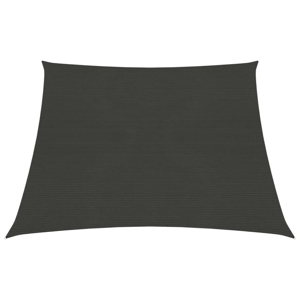 311105 vidaXL Sunshade Sail 160 g/m² Anthracite 4/5x3 m HDPE