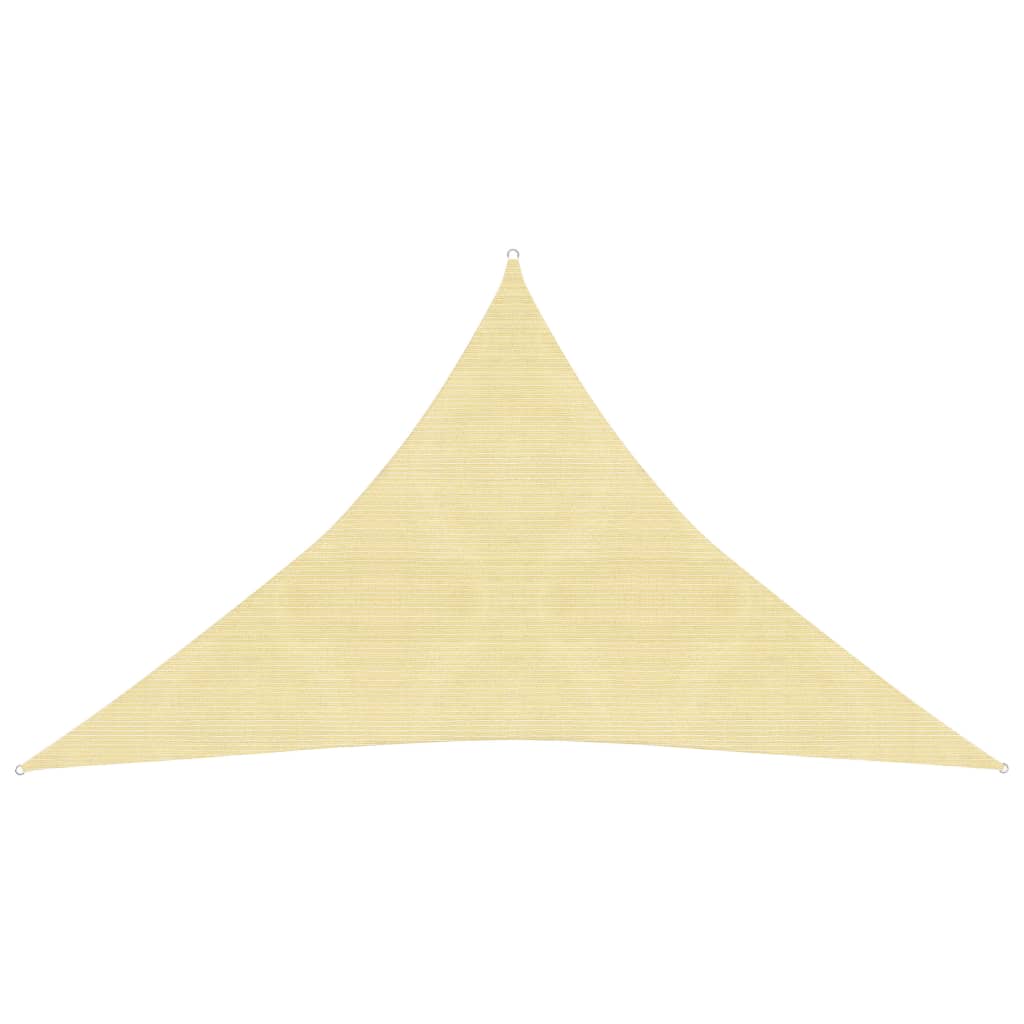 Sonnensegel 160 g/m² Beige 2,5x2,5x3,5 m HDPE