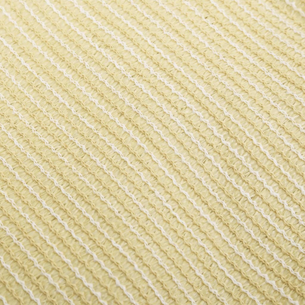 Sonnensegel 160 g/m² Beige 2,5x2,5x3,5 m HDPE