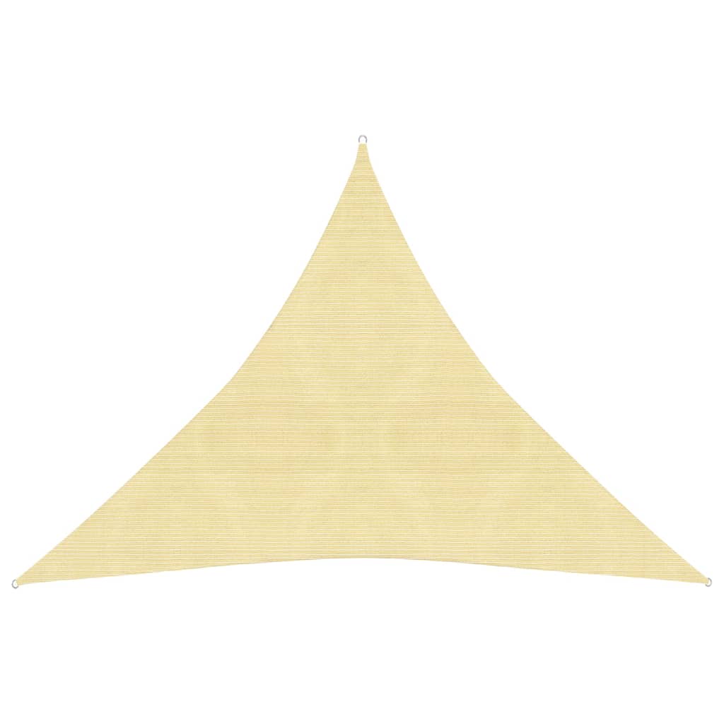 Sonnensegel 160 g/m² Beige 4x4x4 m HDPE