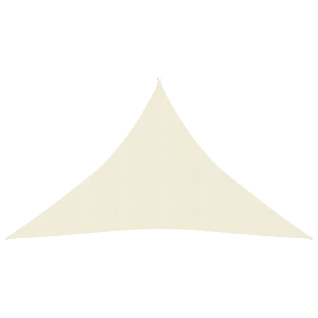 Sonnensegel 160 g/m² Cremeweiß 2,5x2,5x3,5 m HDPE