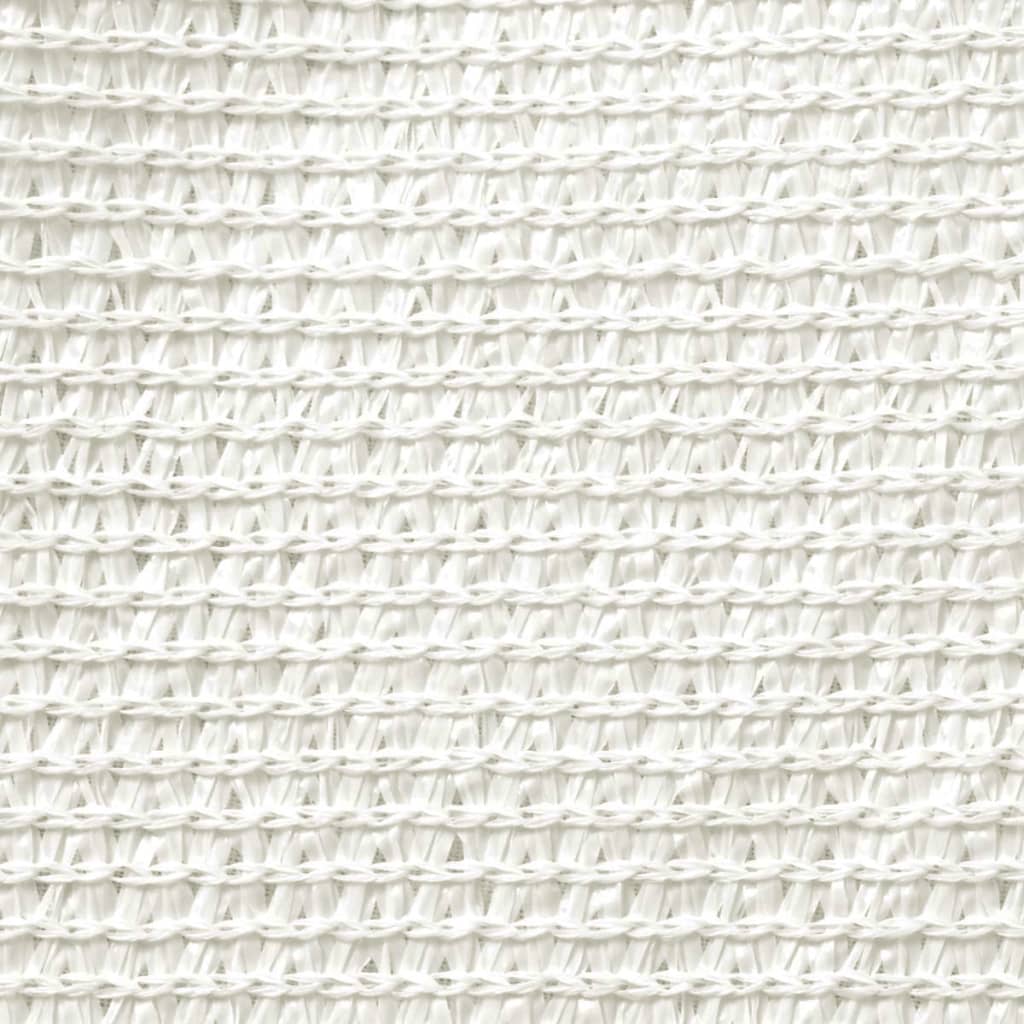 Sonnensegel 160 g/m² Weiß 6x7 m HDPE