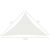 Thumbnail for Sonnensegel 160 g/m² Weiß 3x3x4,2 m HDPE