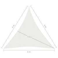 Thumbnail for Sonnensegel 160 g/m² Weiß 3x4x4 m HDPE