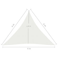 Thumbnail for Sonnensegel 160 g/m² Weiß 4x4x4 m HDPE