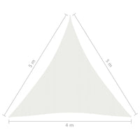 Thumbnail for Sonnensegel 160 g/m² Weiß 4x5x5 m HDPE