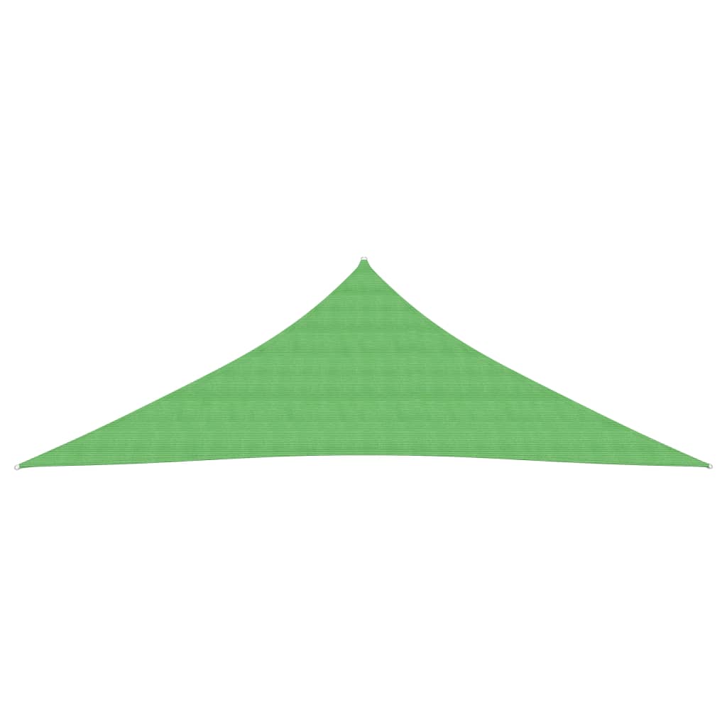 Sonnensegel 160 g/m² Hellgrün 3,5x3,5x4,9 m HDPE