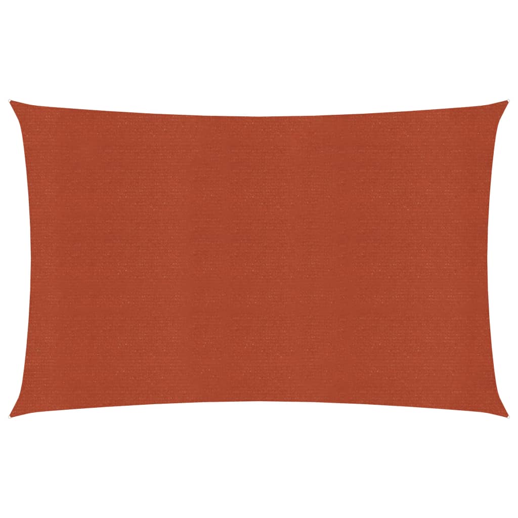 Sonnensegel 160 g/m² Terrakottarot 2x4 m HDPE