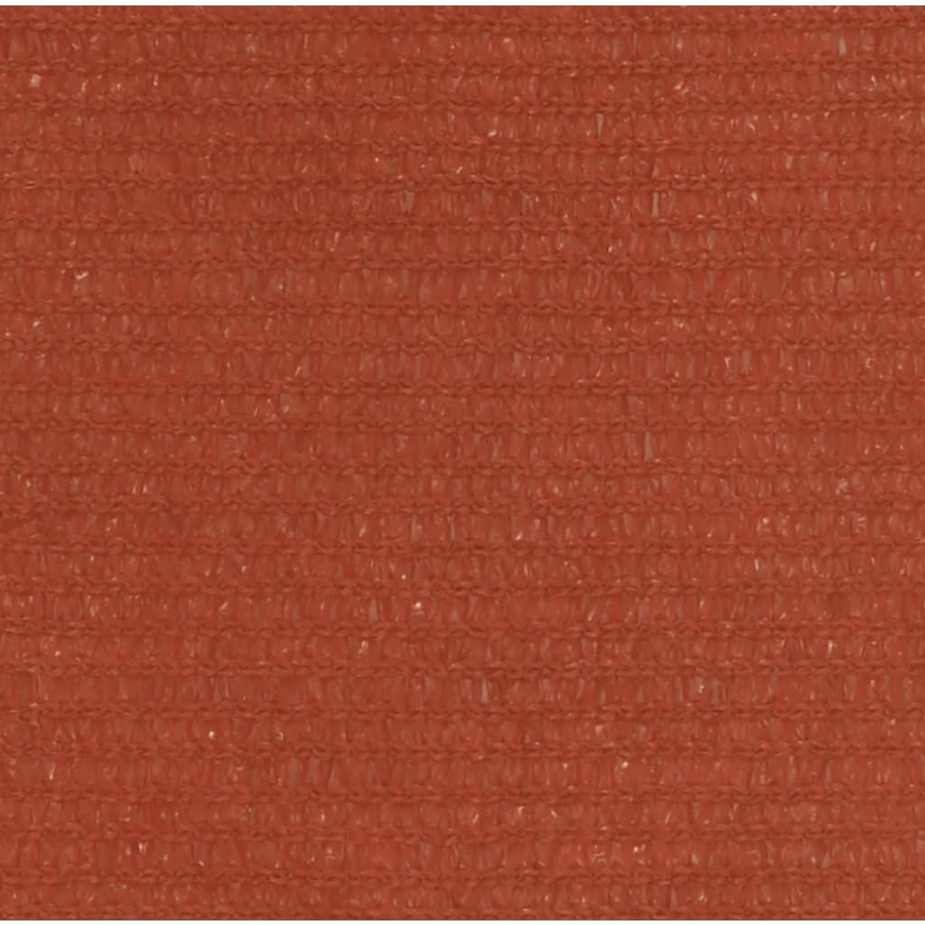 Sonnensegel 160 g/m² Terracotta-Rot 2,5x3,5 m HDPE