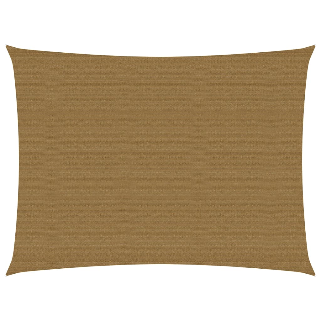 Sonnensegel 160 g/m² Taupe 3,5x4,5 m HDPE