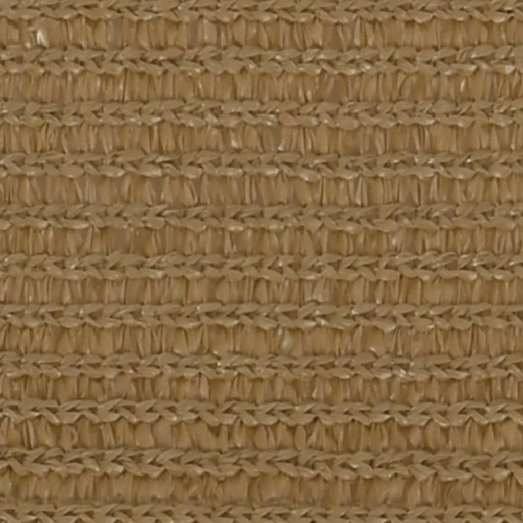 Sonnensegel 160 g/m² Taupe 3,6x3,6x3,6 m HDPE