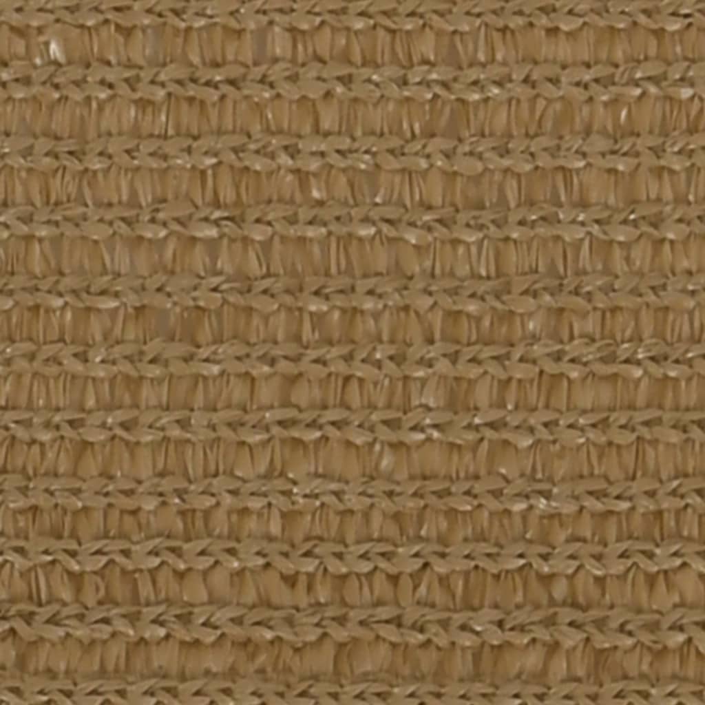 Sonnensegel 160 g/m² Taupe 3x4x4 m HDPE