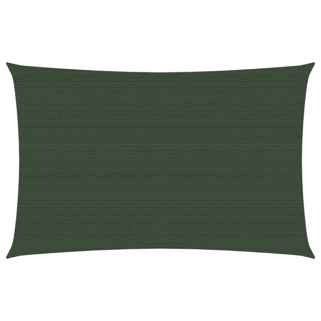 Sonnensegel 160 g/m² Dunkelgrün 2x4 m HDPE