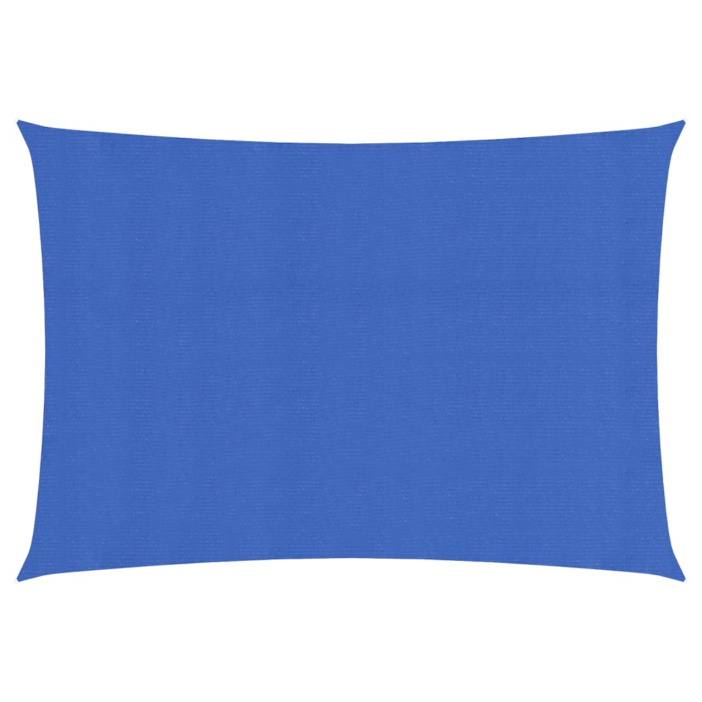 Sonnensegel 160 g/m² Blau 2x4 m HDPE