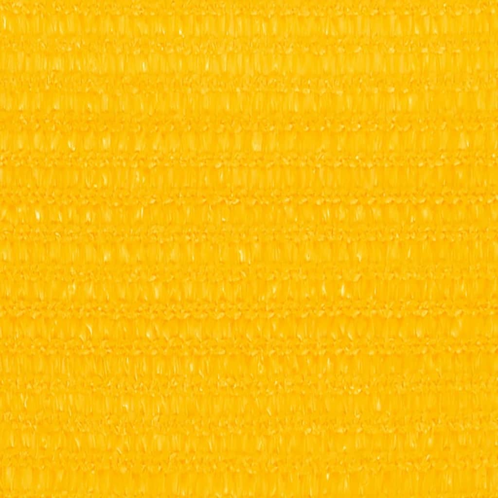 Sonnensegel 160 g/m² Gelb 3,5x3,5x4,9 m HDPE