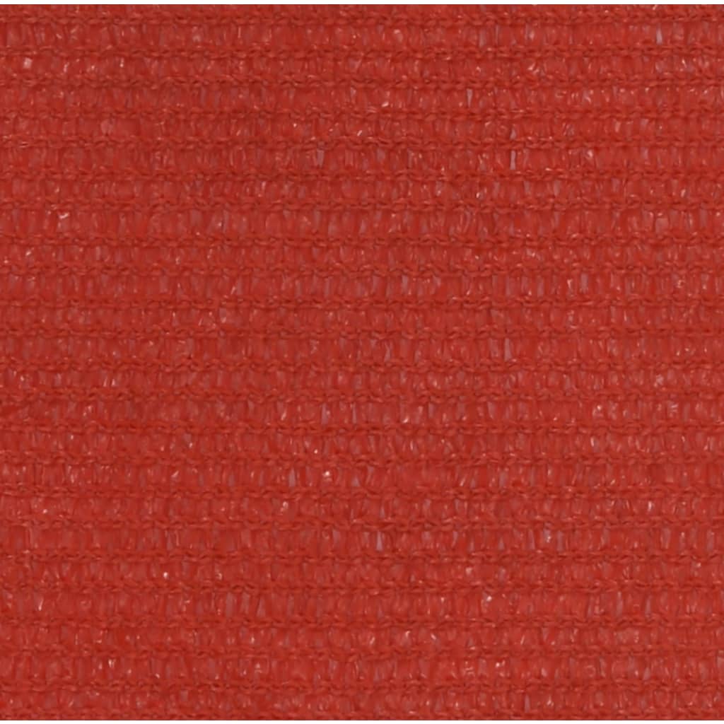 Sonnensegel 160 g/m² Rot 3,6x3,6 m HDPE