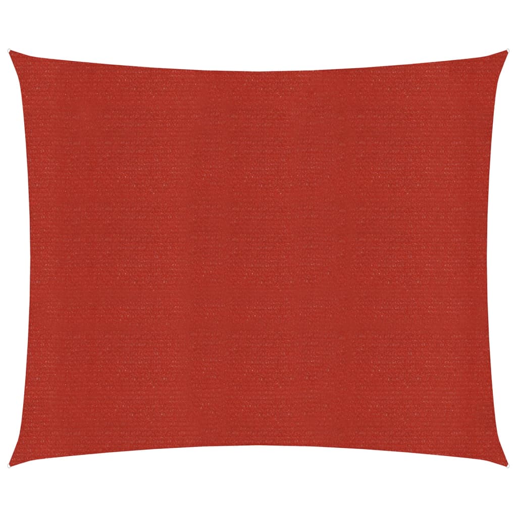 Sonnensegel 160 g/m² Rot 7x7 m HDPE