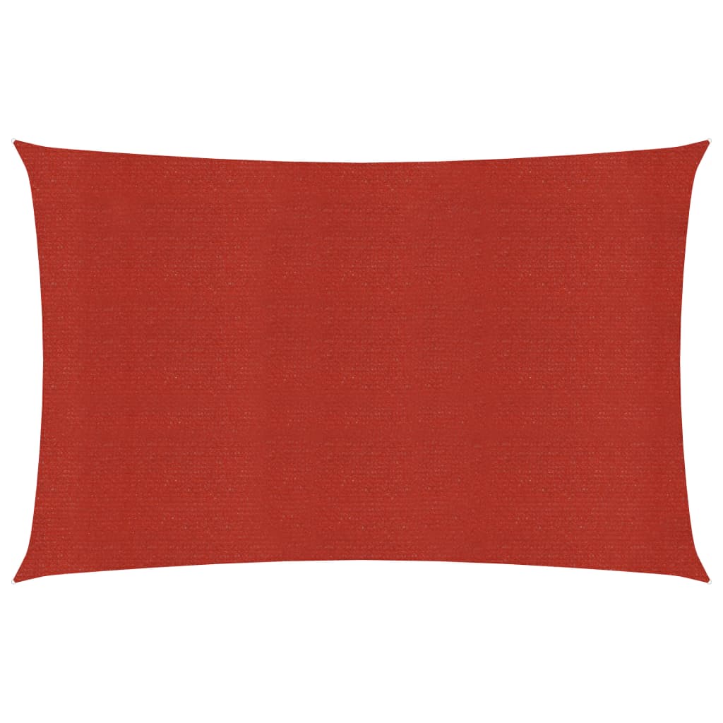 Sonnensegel 160 g/m² Rot 3,5x4,5 m HDPE
