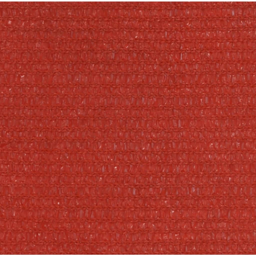 Sonnensegel 160 g/m² Rot 3/4x3 m HDPE