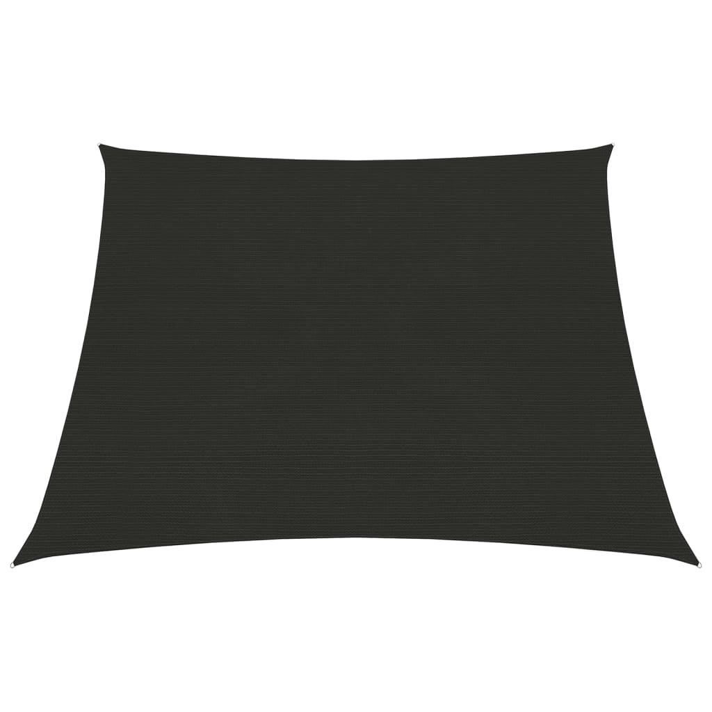 Sonnensegel 160 g/m² Schwarz 3/4x2 m HDPE