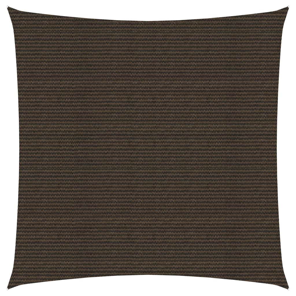 Sonnensegel 160 g/m² Braun 3,6x3,6 m HDPE