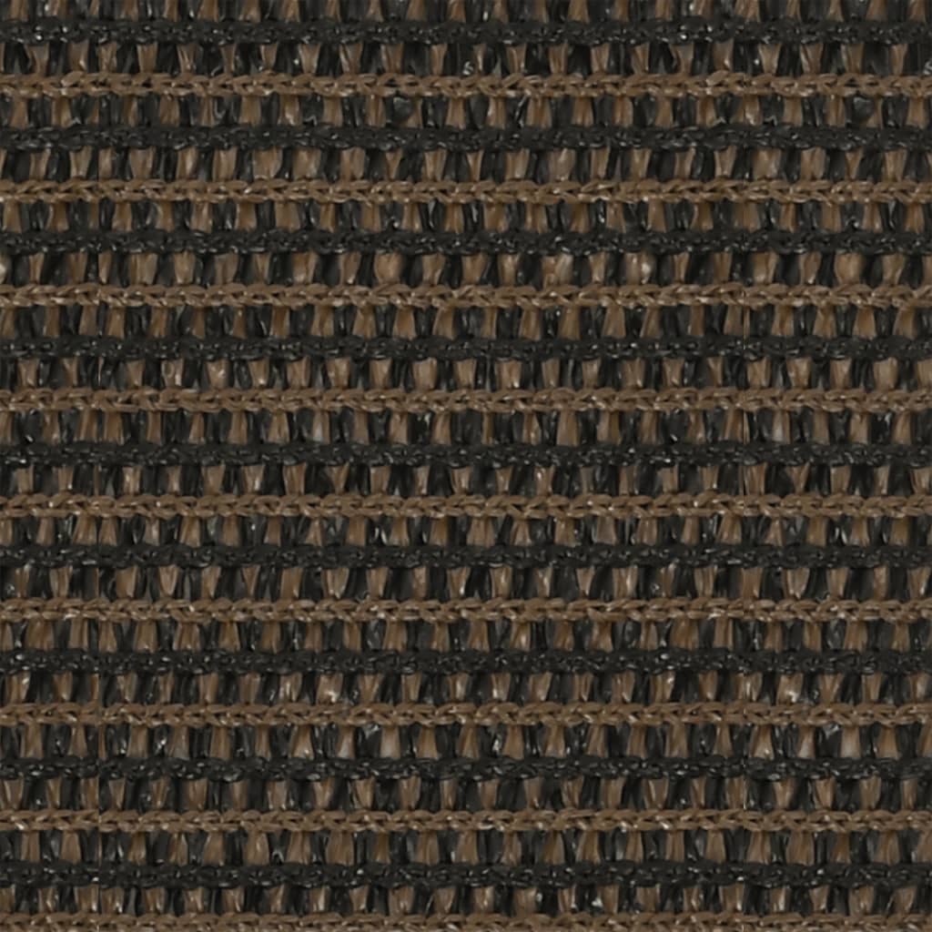 Sonnensegel 160 g/m² Braun 3/4x2 m HDPE