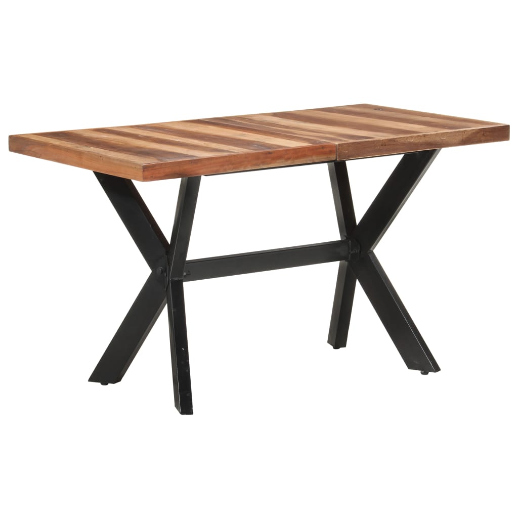Esstisch 140x70x75 cm Massivholz mit Palisander-Finish