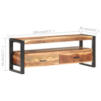Thumbnail for TV-Schrank 120x35x45 cm Massivholz mit Palisander-Finish