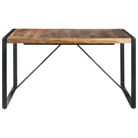 Thumbnail for Esstisch 140x140x75 cm Massivholz mit Palisander-Finish
