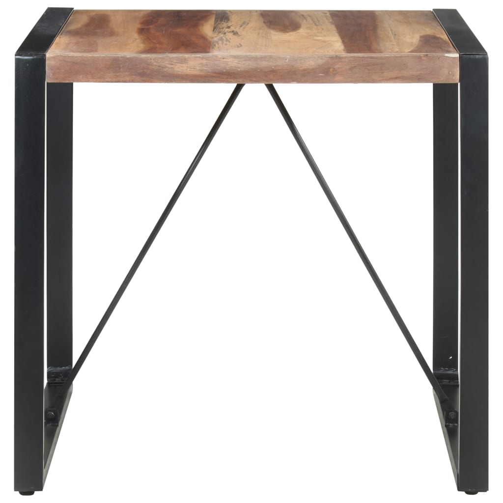Esstisch 80x80x75 cm Massivholz mit Palisander-Finish