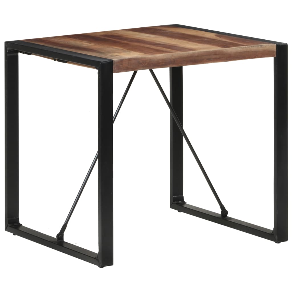 Esstisch 80x80x75 cm Massivholz mit Palisander-Finish