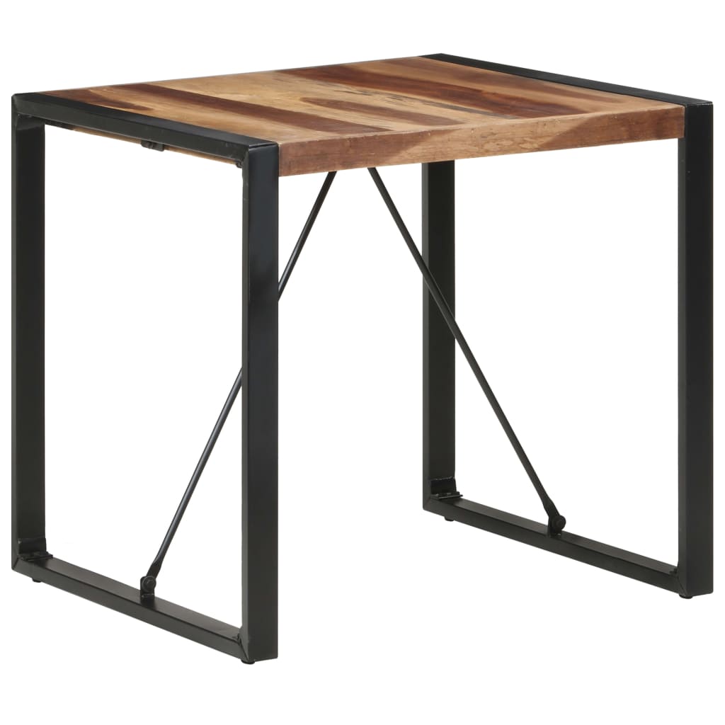 Esstisch 80x80x75 cm Massivholz mit Palisander-Finish