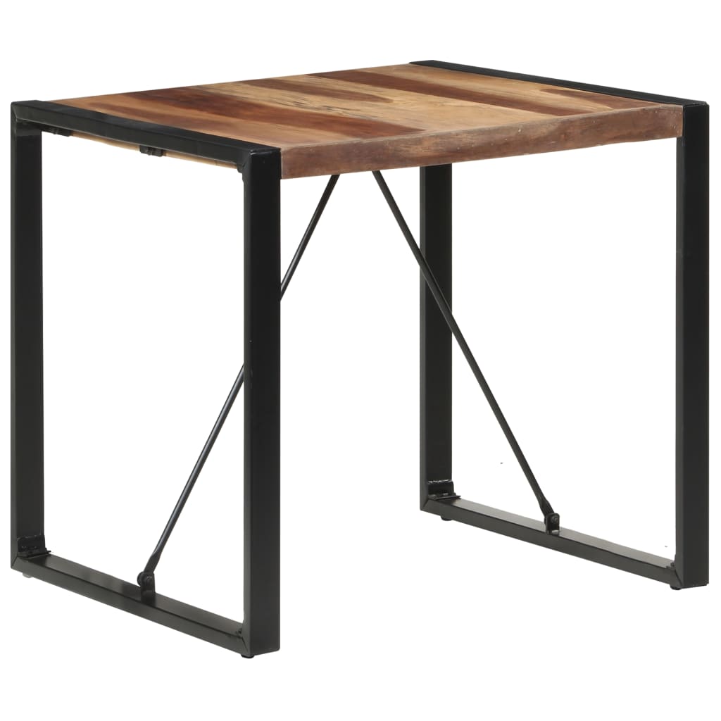 Esstisch 80x80x75 cm Massivholz mit Palisander-Finish