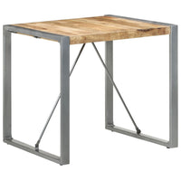 Thumbnail for Esstisch 80x80x75 cm Raues Mangoholz