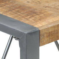 Thumbnail for Esstisch 80x80x75 cm Raues Mangoholz