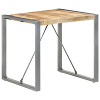 Thumbnail for Esstisch 80x80x75 cm Raues Mangoholz
