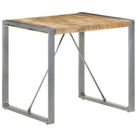 Thumbnail for Esstisch 80x80x75 cm Raues Mangoholz