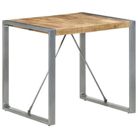 Thumbnail for Esstisch 80x80x75 cm Raues Mangoholz