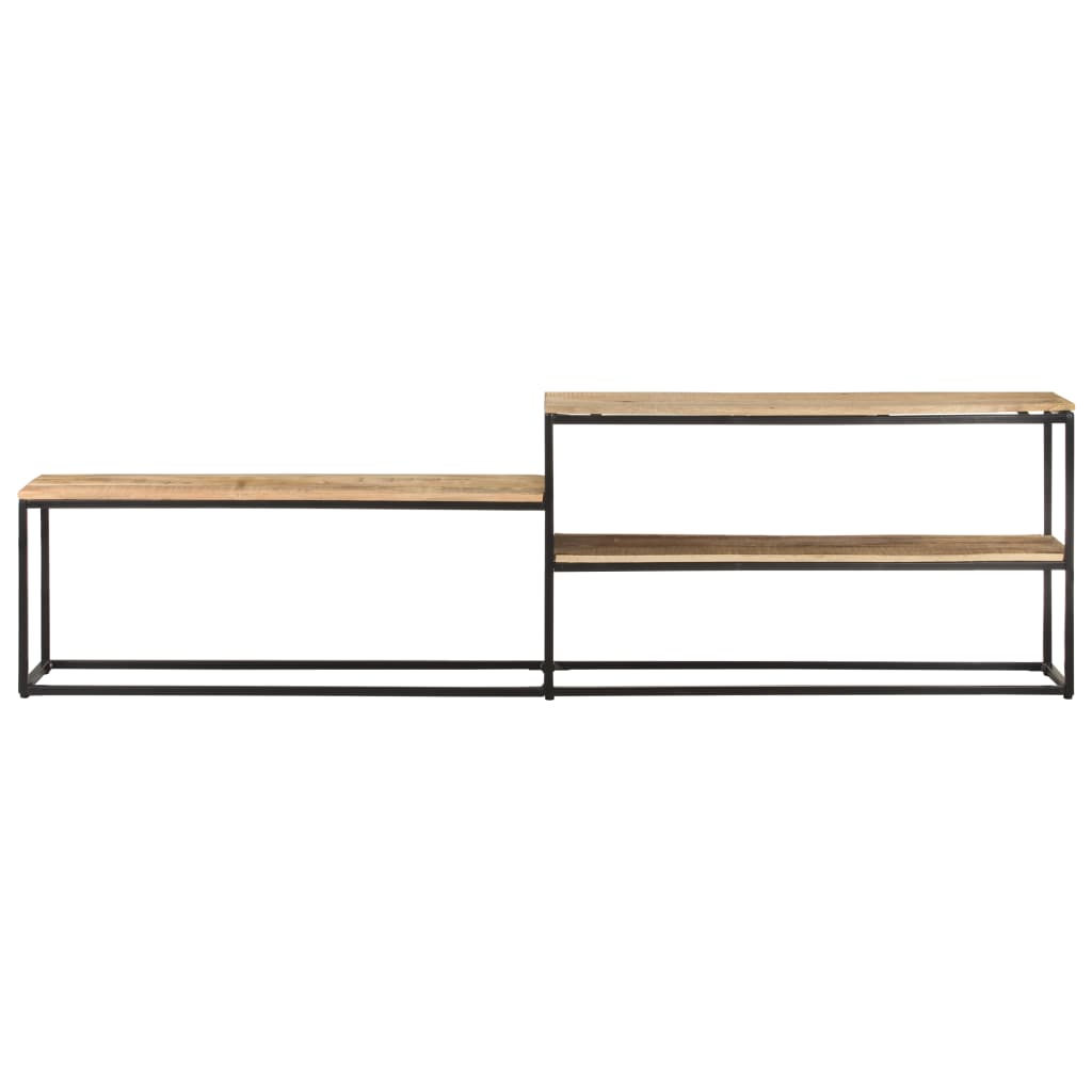 TV-Schrank 180x30x50 cm Raues Mangoholz
