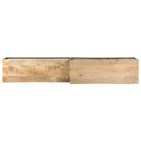 Thumbnail for TV-Schrank 180x30x50 cm Raues Mangoholz