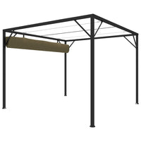 Thumbnail for Gartenpavillon mit Ausziehbarem Dach 3x3 m Taupe 180 g/m²