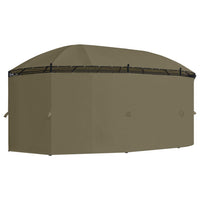 Thumbnail for Pavillon mit Vorhängen 520x349x255 cm Taupe 180 g/m²