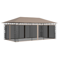 Thumbnail for Pavillon mit Moskitonetz 6x3x2,73 m Taupe 180 g/m²