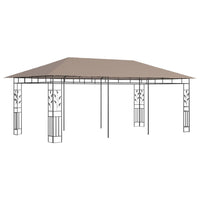 Thumbnail for Pavillon mit Moskitonetz 6x3x2,73 m Taupe 180 g/m²