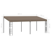 Thumbnail for Wand-Pavillon 6x3 m Taupe Stoff