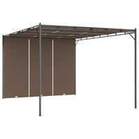 Thumbnail for Gartenpavillon mit Seitenvorhang 4x3x2,25 m Taupe