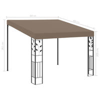 Thumbnail for Wand-Pavillon 3x3x2,5 m Taupe