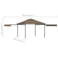 Thumbnail for Pavillon mit Doppelt Erweiterten Dächern 3x3x2,75 cm 180 g/m²