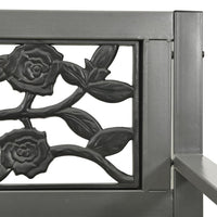 Thumbnail for Gartenbank 125 cm Stahl Grau