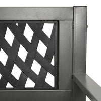 Thumbnail for Gartenbank 125 cm Stahl Grau